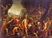 Jacques-Louis  David Leonidas at Thermopylae oil painting artist